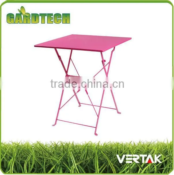 Garden outdoor folding metal bistro set