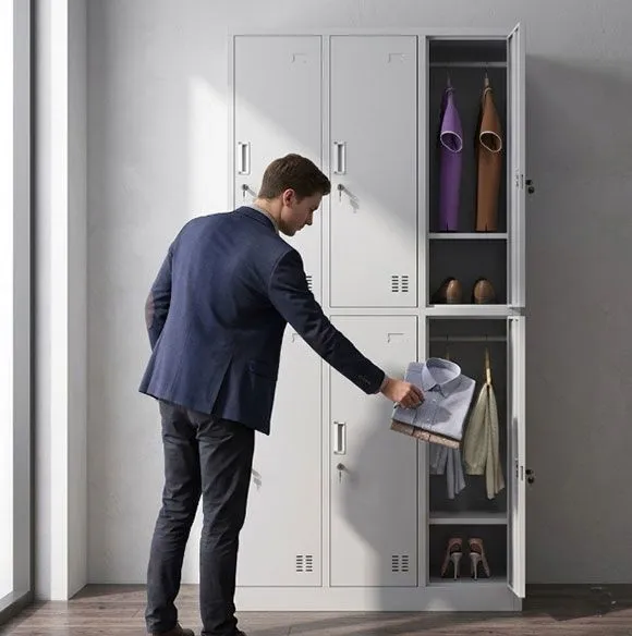 Ventilated-Steel-Gym-Locker-with-Triangular-Air-Holes