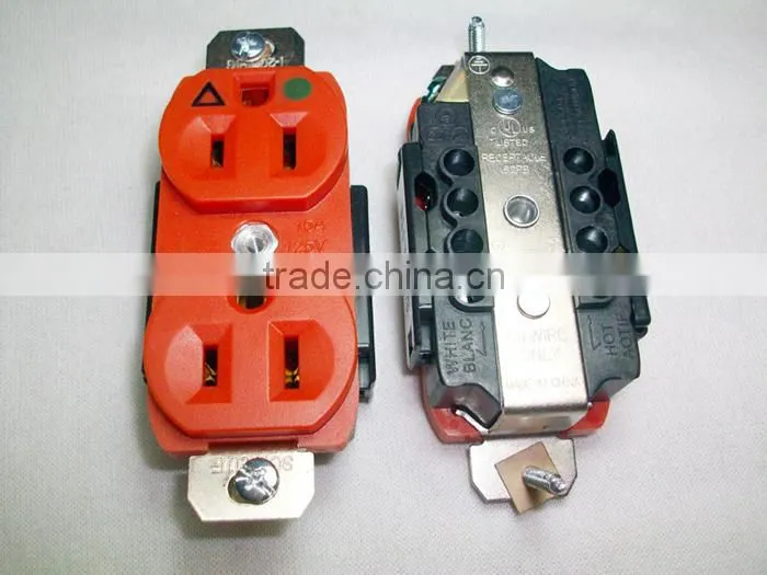 Professional Design UL Listed Hospital Grade US screw socket/nema 5-20r receptacle/US female electrical outlet