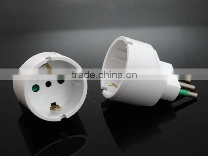 Germany European to Italy Chile Power Plug Adapter Travel Converter Vacation
