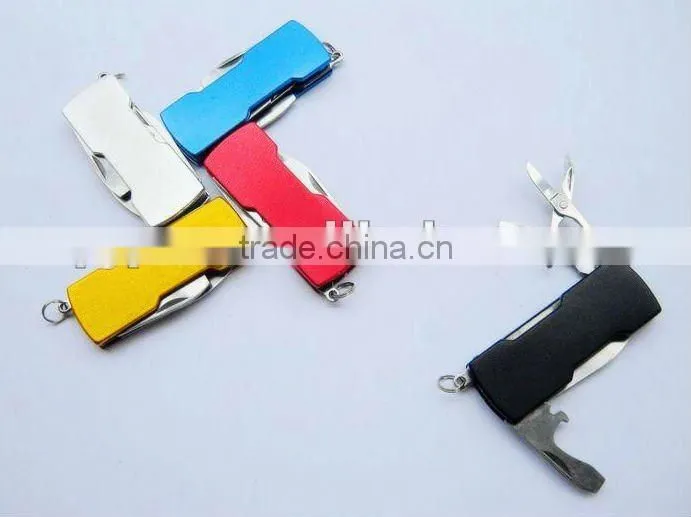 Colorful function small pocket knife with bottle opener 9045B