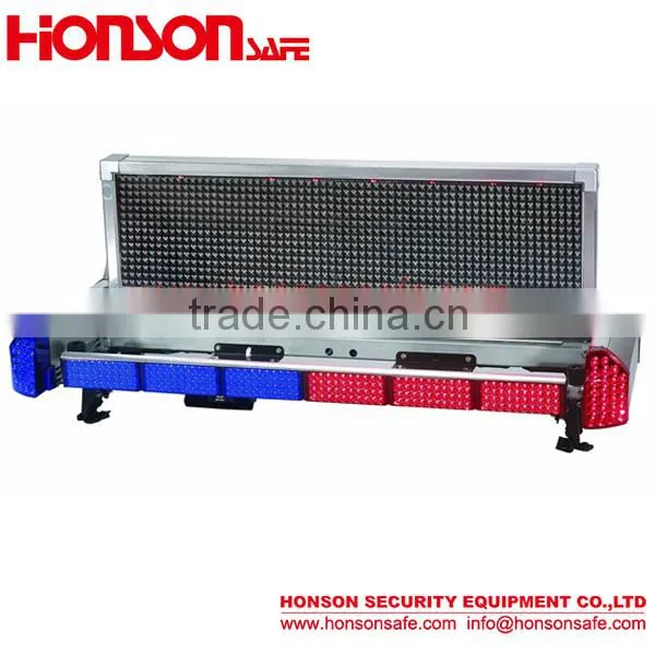 Police auto traffic warning lighbar with led display screen CJXP-2002