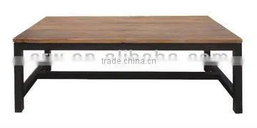OA-4057 reclaimed furniture Metal frame coffee table vintage industrial furniture