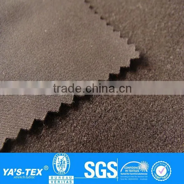 One side tricot brushed fabric