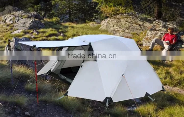 New Product Double Pole Outdoor Camping Tent Space Spring Up Sunshade Tent