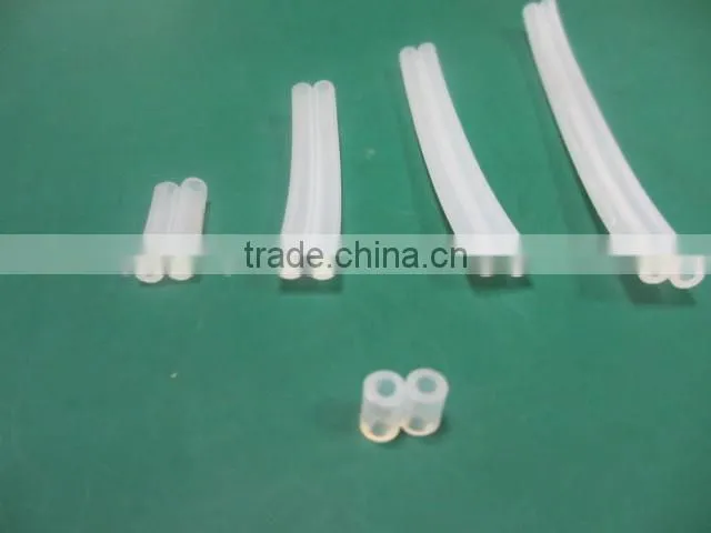 food grade FDA dual lumen silicone tubing /double hole silicone tube