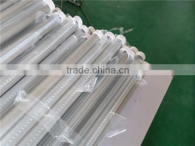 LED TUBE 8ft 2.4m 45W single pin FA8 or R17D replace existing fluorescent fixture Milky Clear cover
