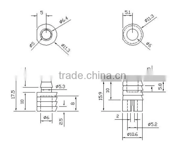 Plastic Glass Cabinet Shelf Support