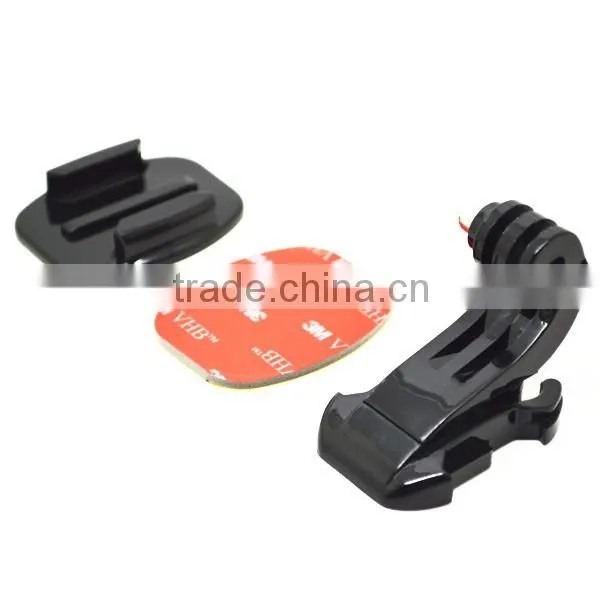 Gopros accessories J-Hook Buckle Flat Mount with 3M sticker, for Go Pro Heros 4 3+/3/2/1 GP57