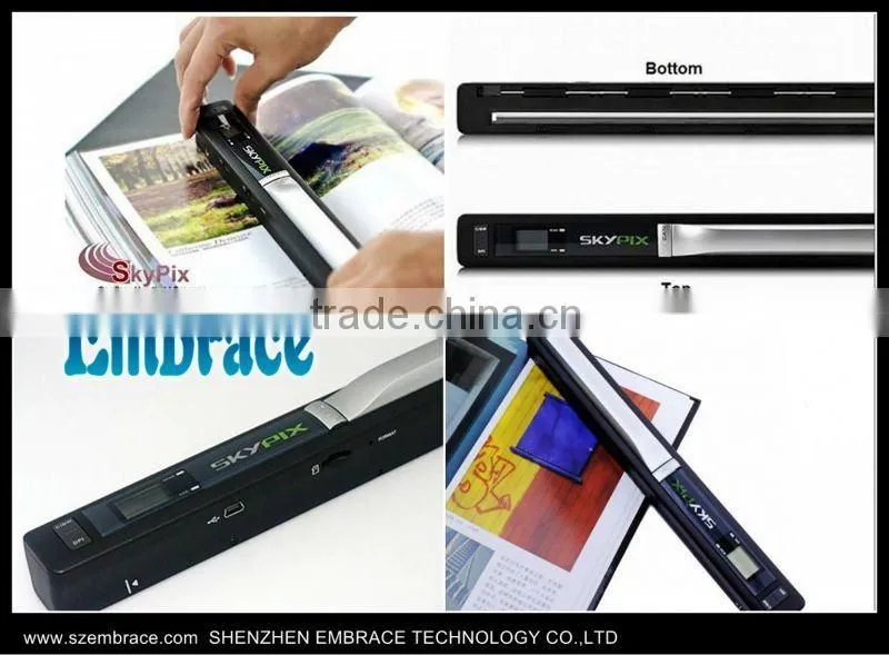 original 900dpi skypix tsn410 portable scanner