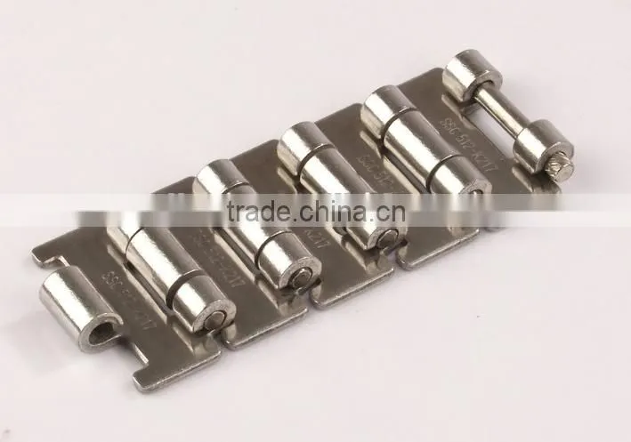 Long life stainsteel steel slat top conveyor chain for conveyor slat top conveyor chain