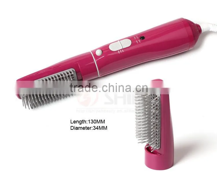 8 In 1 Professional Hot Pink Infrared Hair Dryer Straightener Curler With Air Styler Brush Set