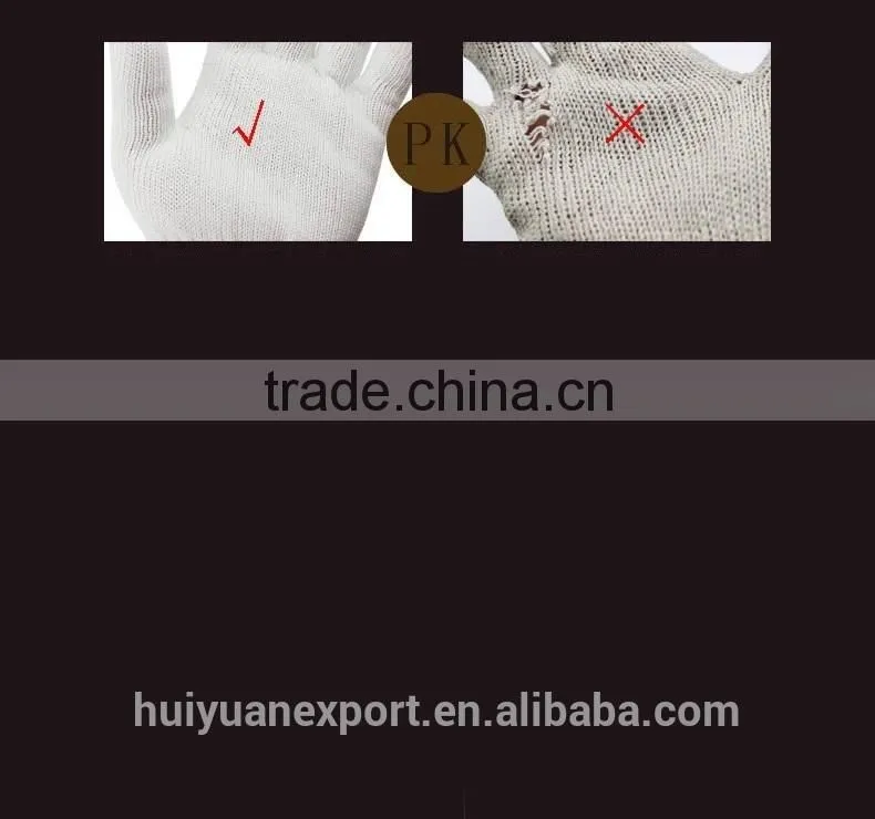 Weight High quality Comfortable triple protective work cotton gloves cotton