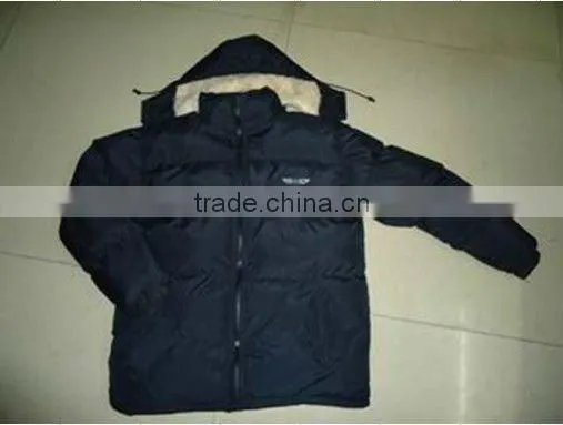 2013 new mens fashion padding winter jackets with pvc coating