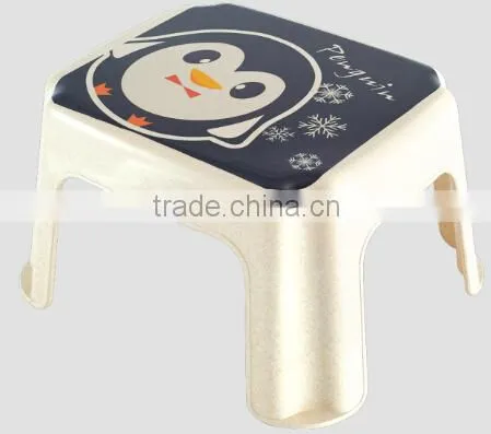 Eco-friendly 18cm Height Bamboo Fiber Plastic Step Stool For Kids