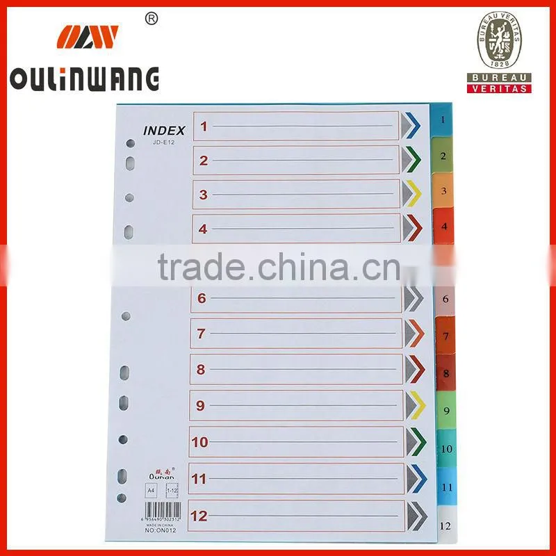 A4 file folder Index paper
