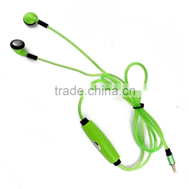 Mobile phone accessory light EL long wire earphone with microphone