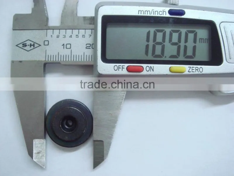 19mm two circles round rim cloth covered button