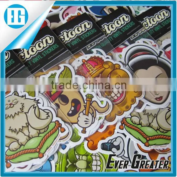 Custom static cling vinyl sticker, DIE CUT WINDOW STICKER rectangle bumper sticker