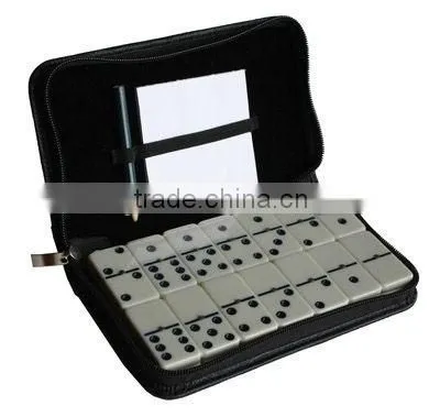 PU/PVC domino case with domino