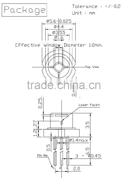 Lowest Price Infrared 300mw 980nm TO56 Laser Diode