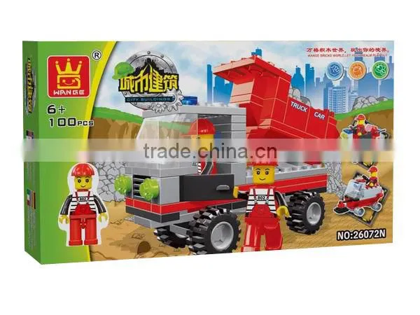 City Construction truck Block Set plastic toy
