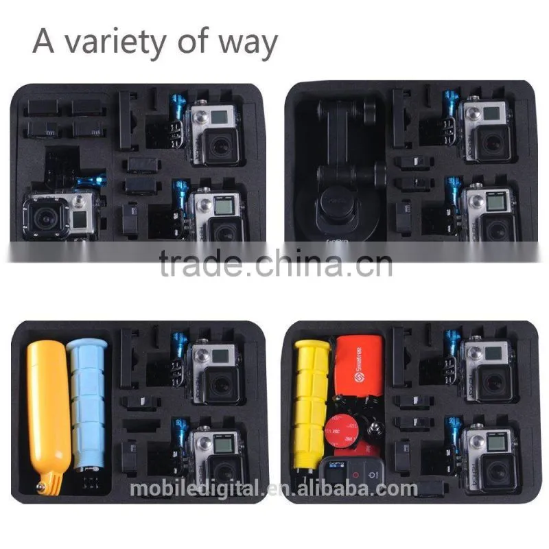 Smatree SmaCase G260sw Medium Large GoPro Case for Gopro Hero4, 3+, 3, 2, 1 Cameras and Accessories (10.6" x8.3" x2.8")