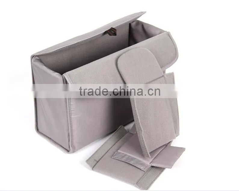 Grey Camera bag insert padded camera case for dslr camera