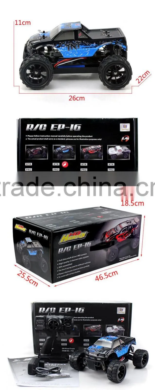 1:16 scale RC Nitro Monster Truck toy