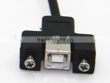 High Speed USB B Male to USB B Female Extension Panel Mount Cable