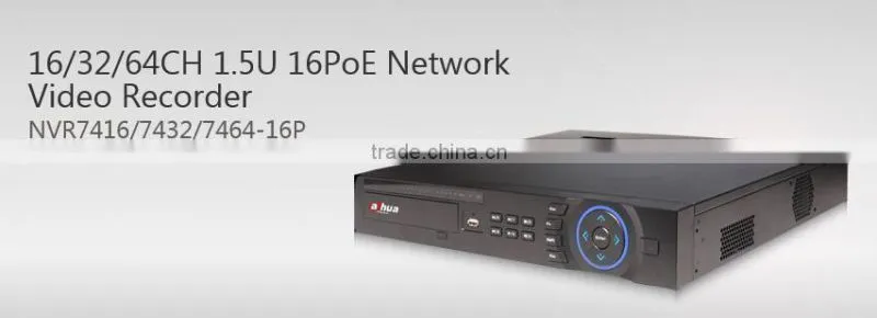 Dahua nvr 16ch digital full hd nvr 7432nvr 16ch poe ONVIF CCTV P2P NVR dahua NVR