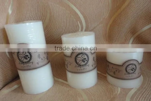 Colored and Scented Cheap Pillar Candles Wholesale/ Paraffin Wax pillar candle