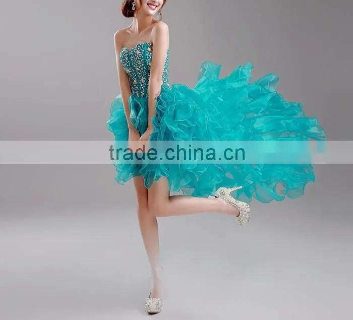 Hot Dress Fashion Design Amazing peacock feather prom dress