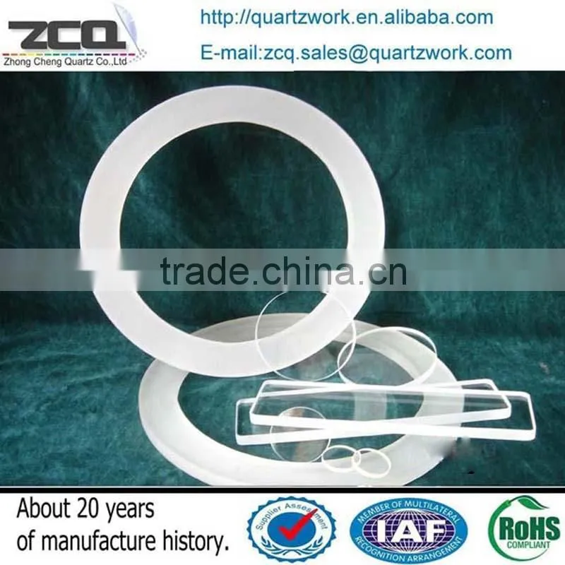 Opaque SIO2 Sputtering Targets Ring Cream White Silica Hoop For Sale