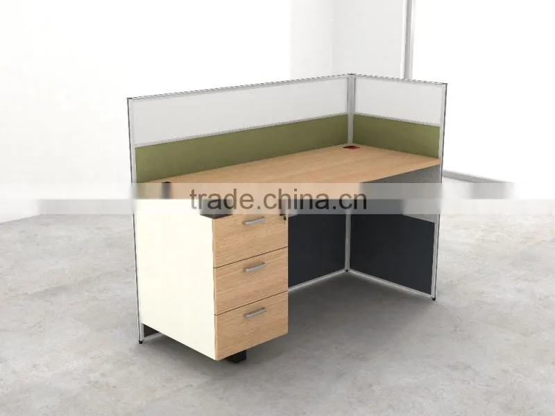 translucent glass screen wall partition workstation/metal frame workstation for single seat