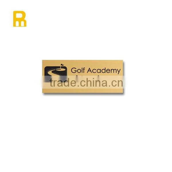 2015 New arrival stainless steel plate lables with adhensive backside