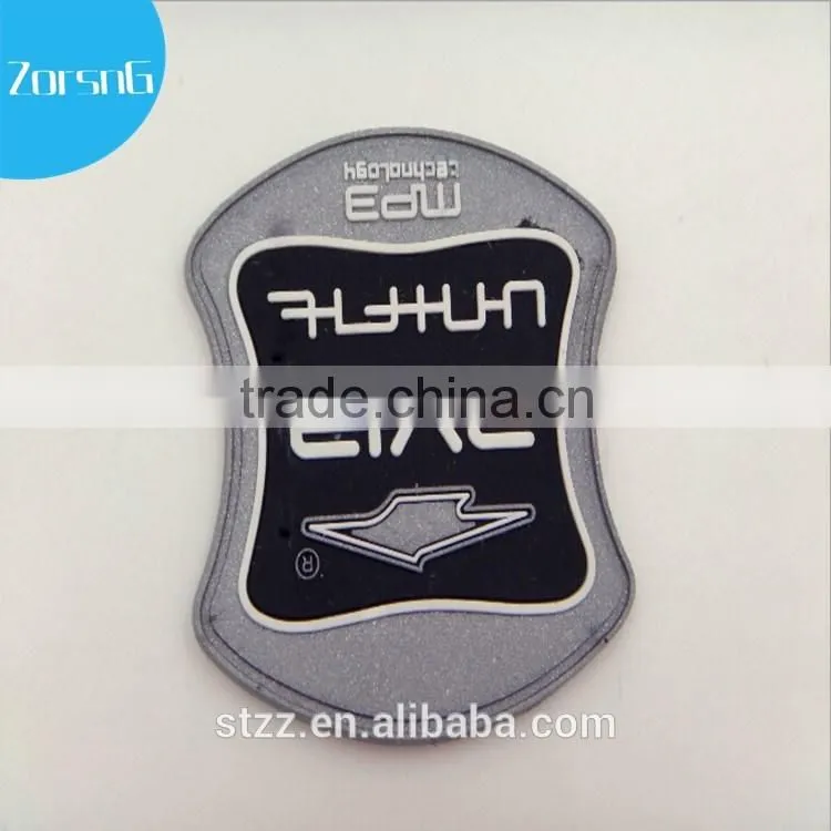 Wholesale personalized High Quality transparent rubber patch LOGO