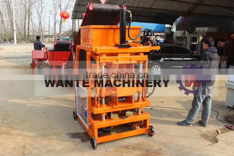 WANTE BRANDWT1-10 latest product fully automatic Interlocking brick machine for small business