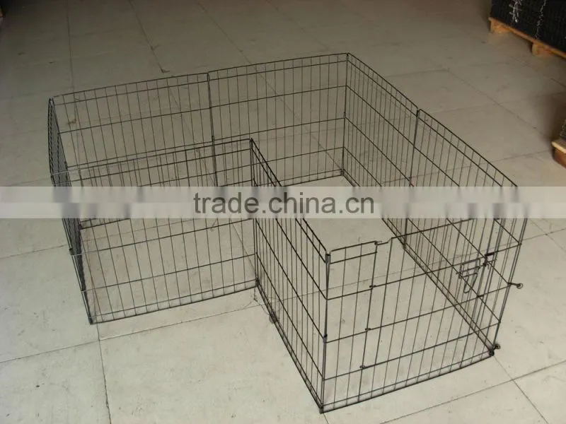 cheap folding metal pet barrier playpen pet enclosure play pen
