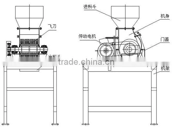 2ton CPJ-2 Model hammer type apple crushing machine(Industrial fruit crusher)