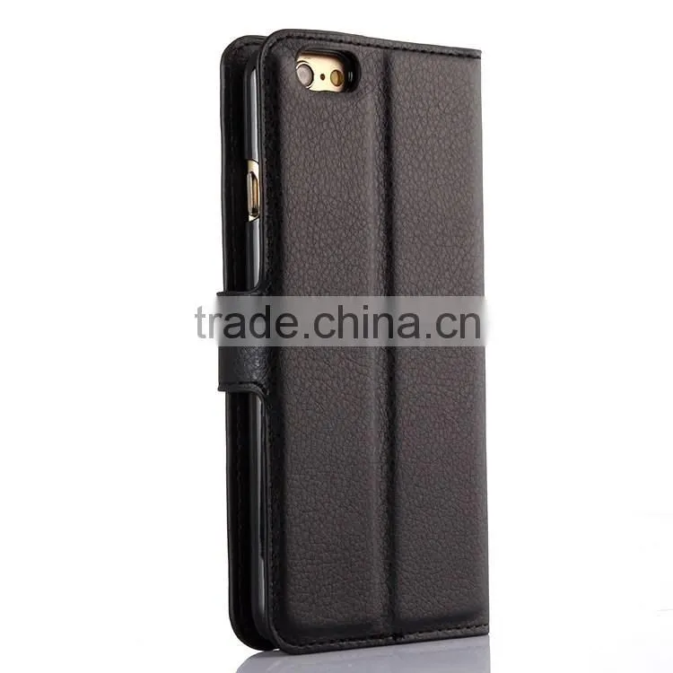 Luxury Crystal Classic Crystal Crazy Horse Grain Leather Case For Iphone 6s