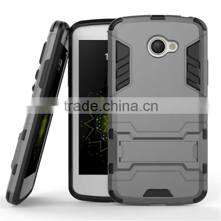 2 in 1 Kickstand Hybrid Armor Iron Man Cell Phone Case For LG K5