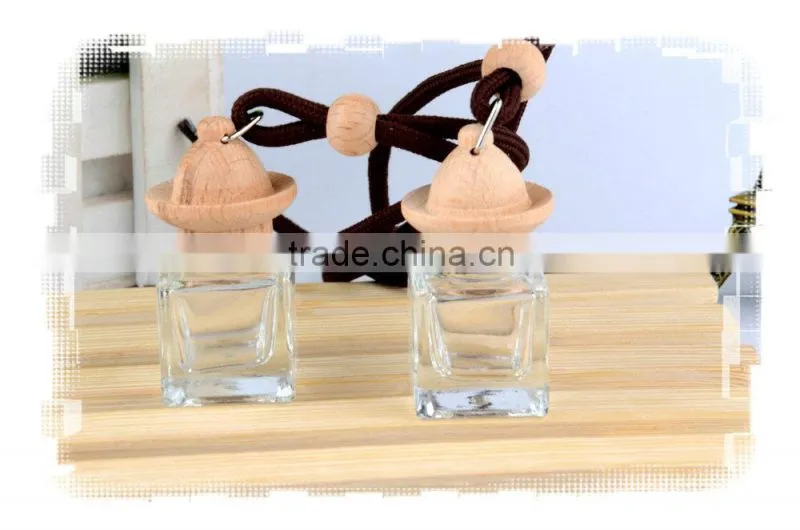wooden cap car perfume bottle