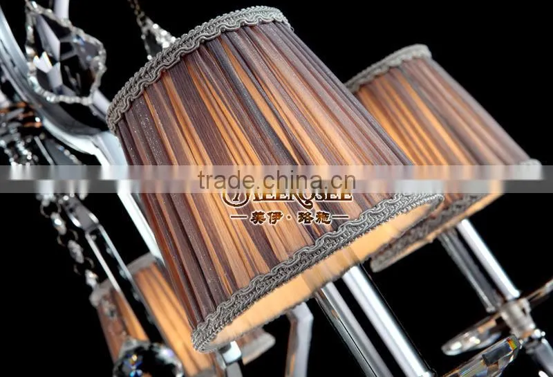 Contemporary Silver Chrome Crystal Chandelier Pendant Lamp 5 light Chandelier Crystal Light Fixture
