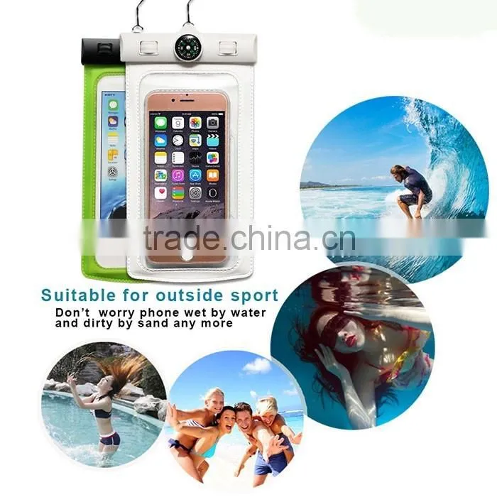 Outdoor sport PVC mobile phone pouch waterproof bag