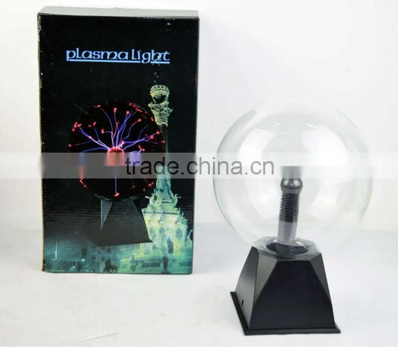 8" PLASMA NEBULA BALL Lightning Electricity Party Light TOUCH & SOUND Activated
