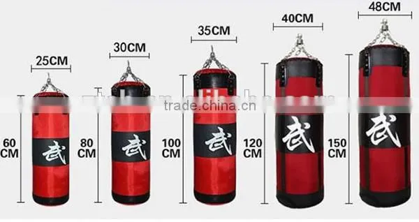 50cm 60cm 70cm 80cm 90cm 100cm 110cm 120cm fitness free Boxing punching sandbag hanging
