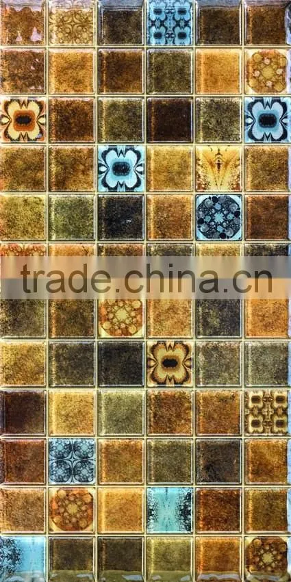 EMBOSS crystal glass mosaic tile 300*600mm kitchen bathroom tile