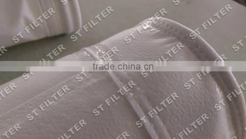 Zero leakage Polyester stainless steel antistatic filter bag