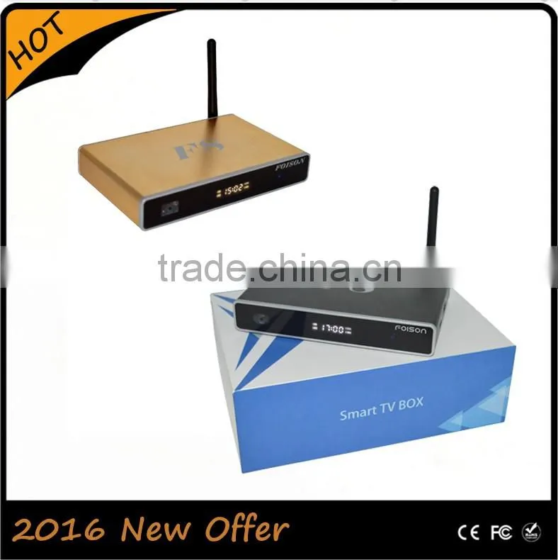 2016 new design Streaming Box and satellite tv box with customized 2000+ iptv channels